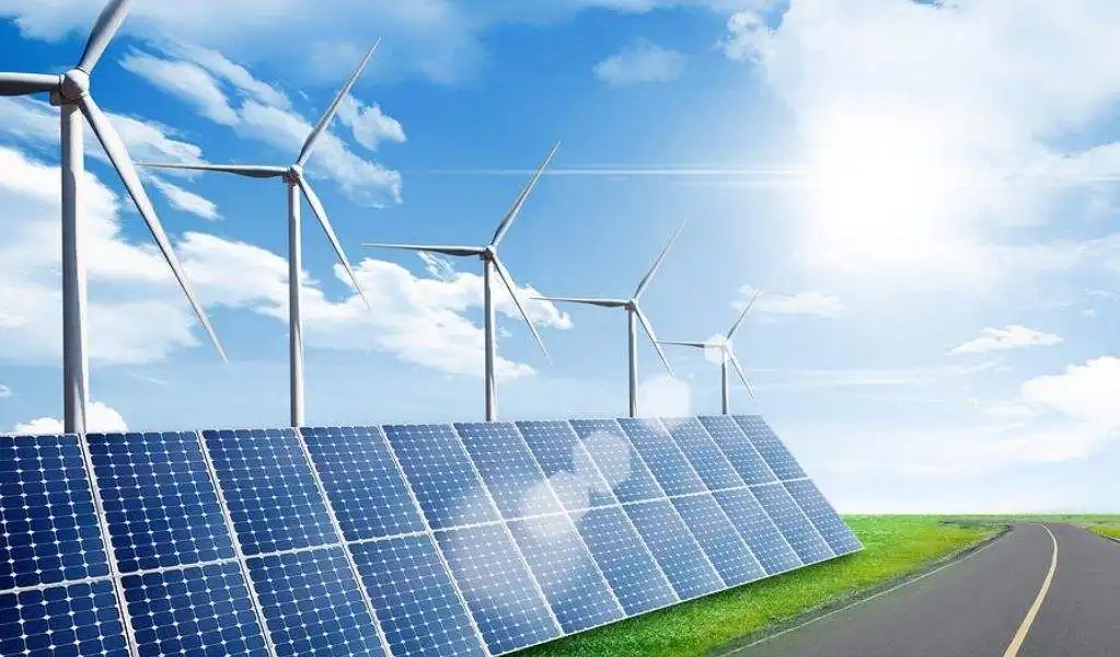 Wind and solar renewable energy installation