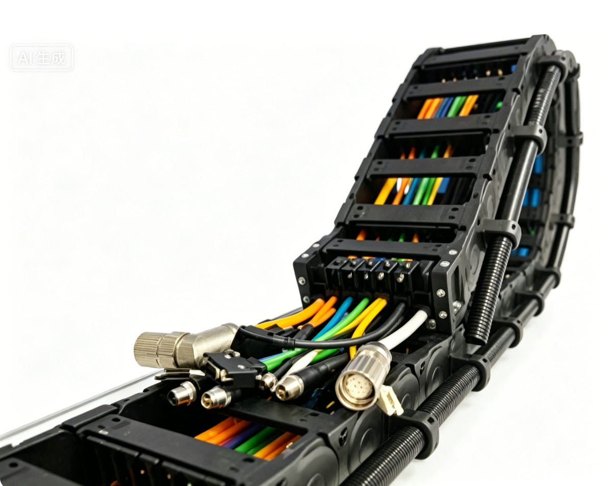 Integrated drag chain turnkey cable carrier assembly